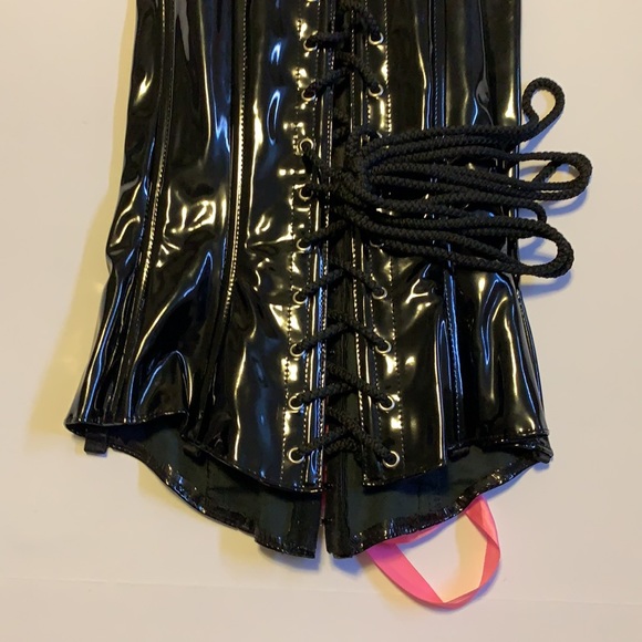 Allure Lingerie Shiny Black Corset - Women’s Size Small - Picture 7 of 11